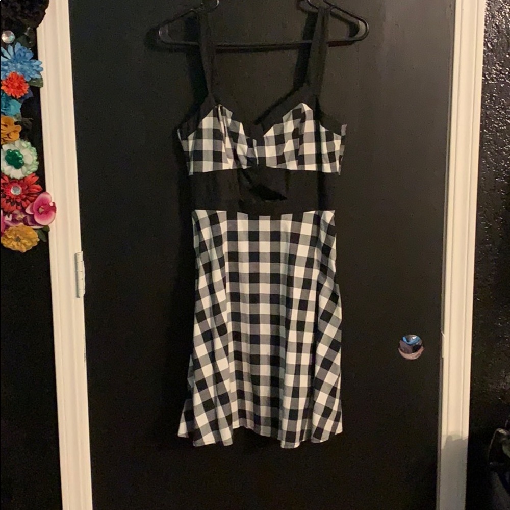 Cute Buffalo plaid Mini Dress